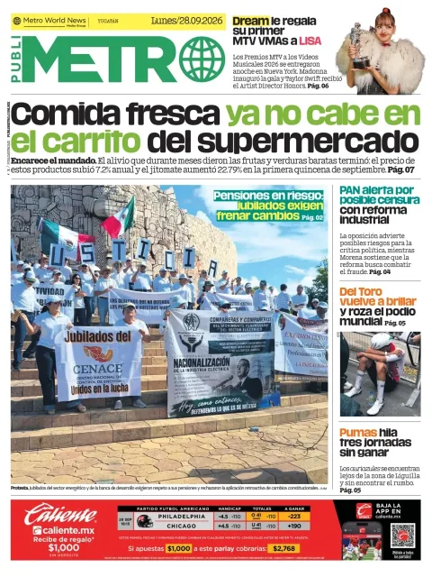 Portada de Publimetro Merida