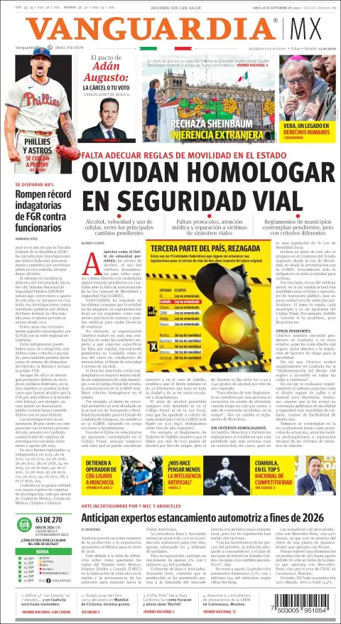 Portada de Vanguardia