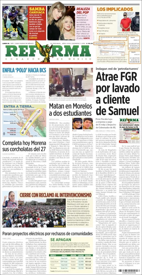 Portada de Reforma