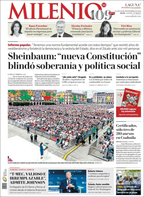 Portada de Milenio Laguna