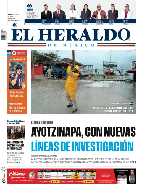 Portada de El Heraldo de Mexico