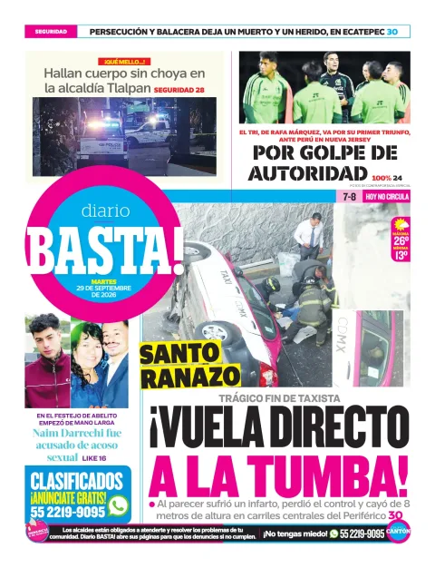 Portada de Basta! (contraportada)