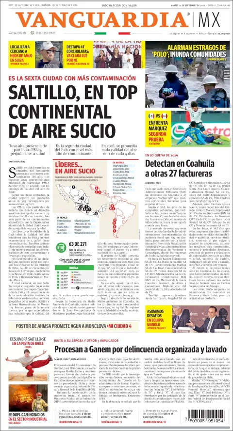 Portada de Vanguardia