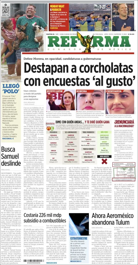 Portada de Reforma