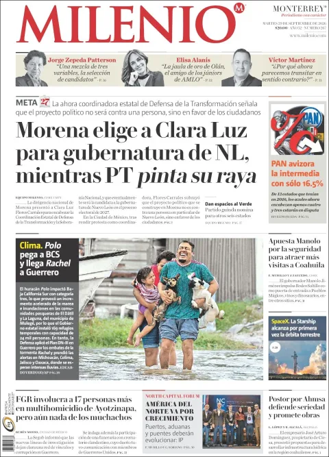 Portada de Milenio
