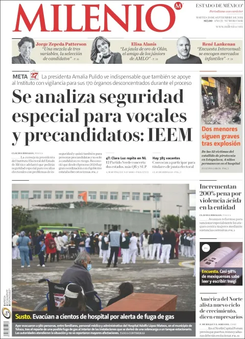 Portada de Milenio Edo de Mexico