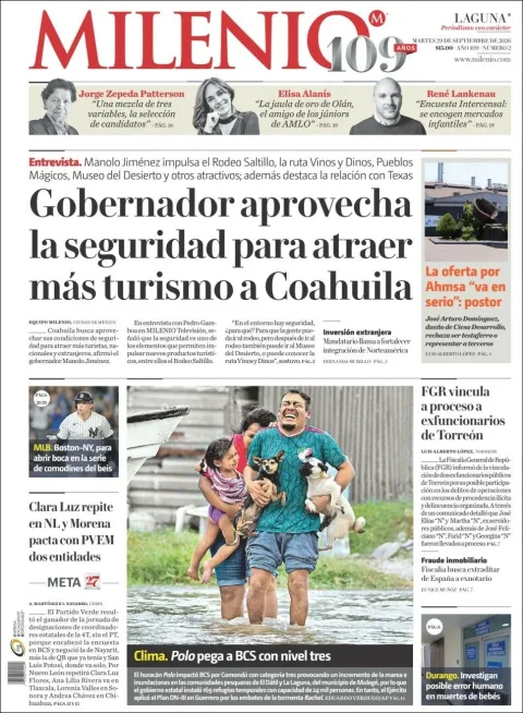 Portada de Milenio Laguna