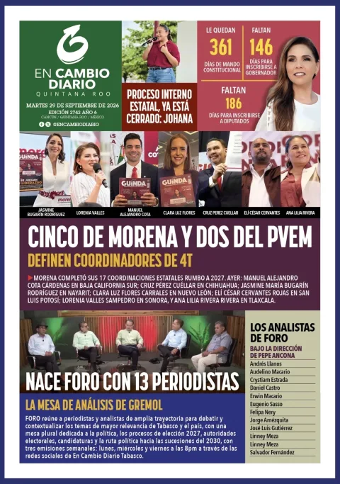 Portada de En Cambio - Quintana Roo (contraportada)