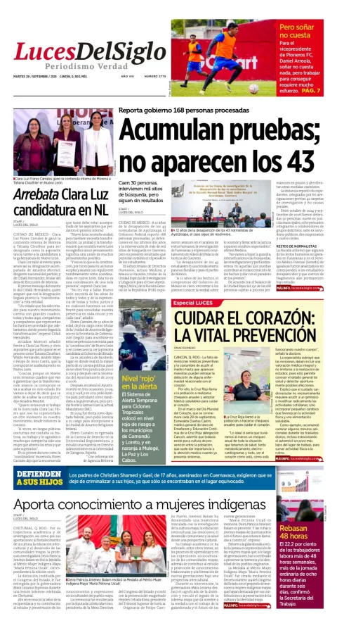 Portada de Luces del Siglo