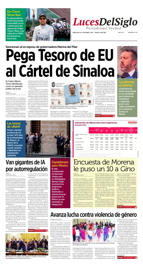 Portada de Luces del Siglo