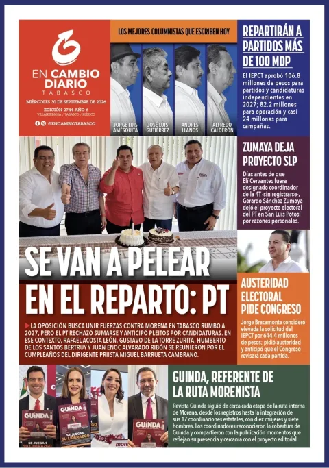 Portada de En Cambio - Tabasco (contraportada)