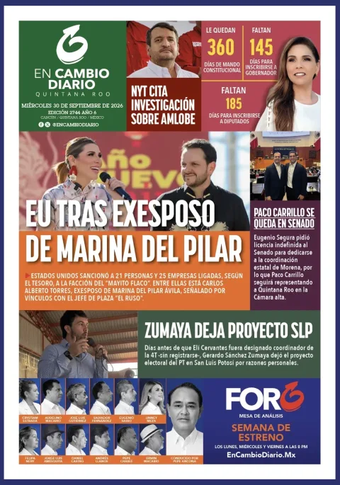 Portada de En Cambio - Quintana Roo (contraportada)