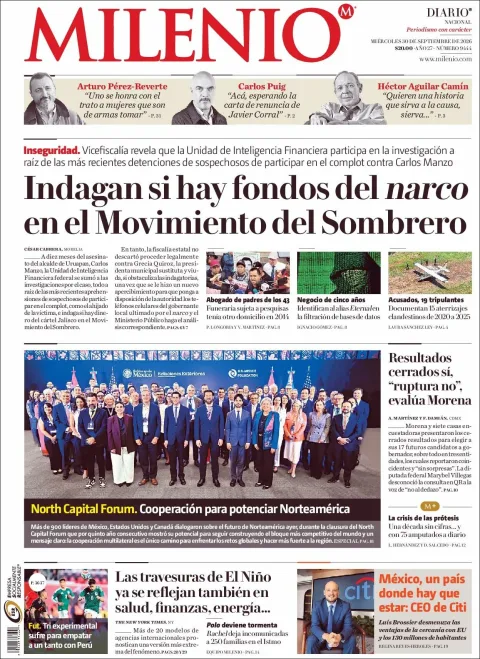 Portada de Milenio