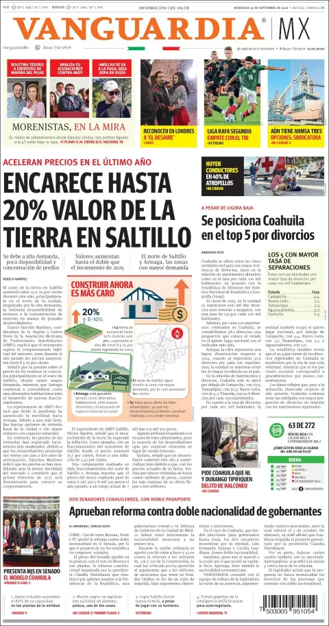 Portada de Vanguardia