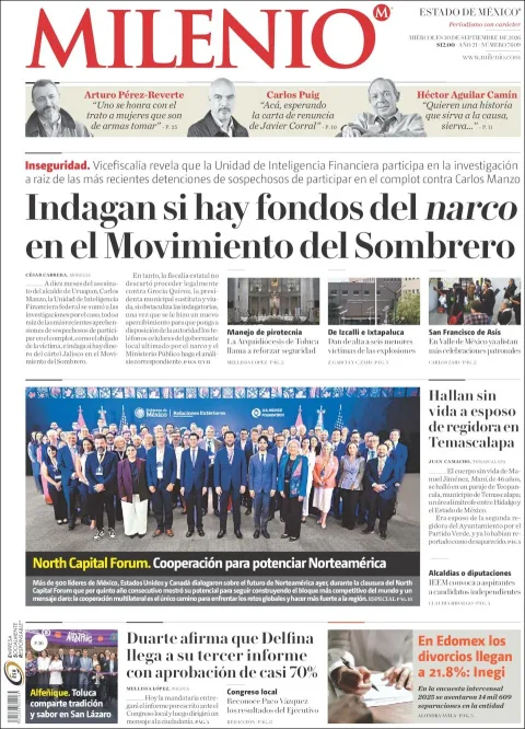 Portada de Milenio Edo de Mexico
