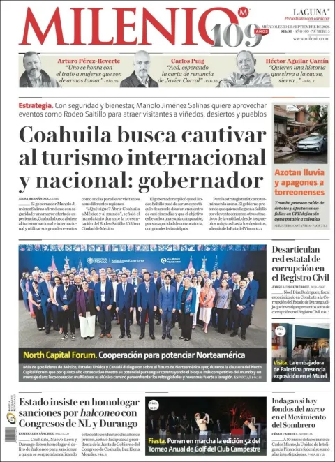 Portada de Milenio Laguna