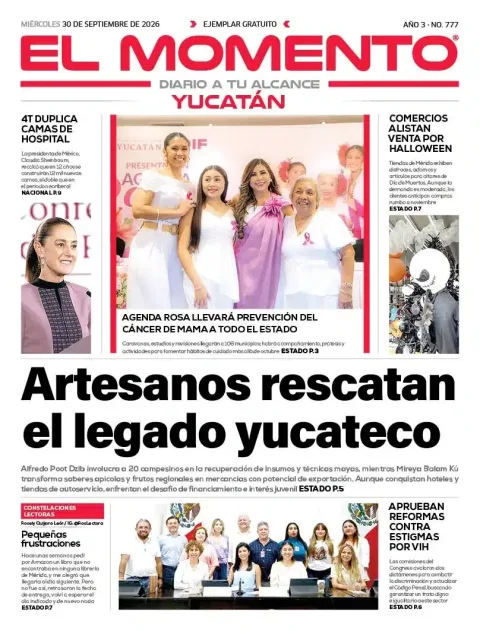 Portada de El Momento Yucatan