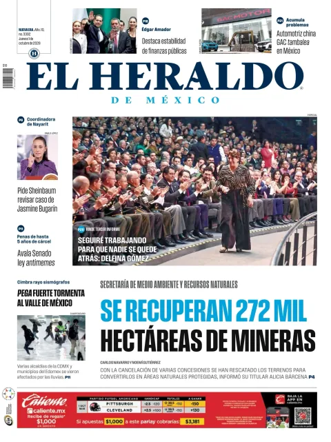 Portada de El Heraldo de Mexico