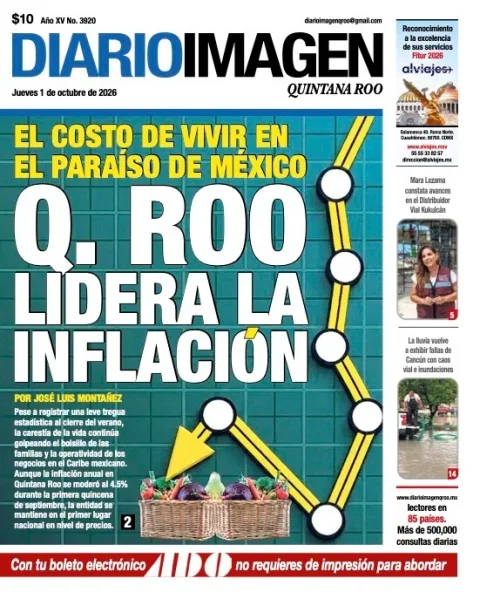 Portada de Diario Imagen Quintana Roo
