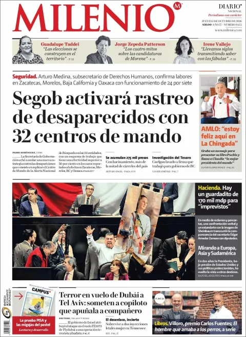 Portada de Milenio