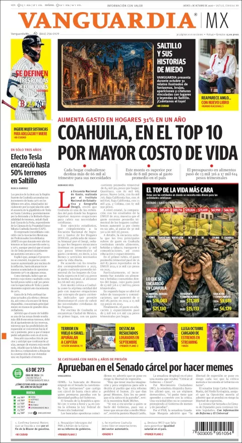 Portada de Vanguardia
