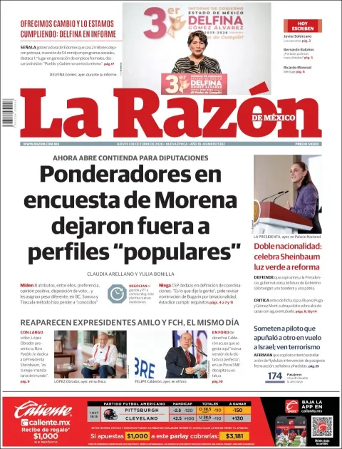 Portada de La Razon