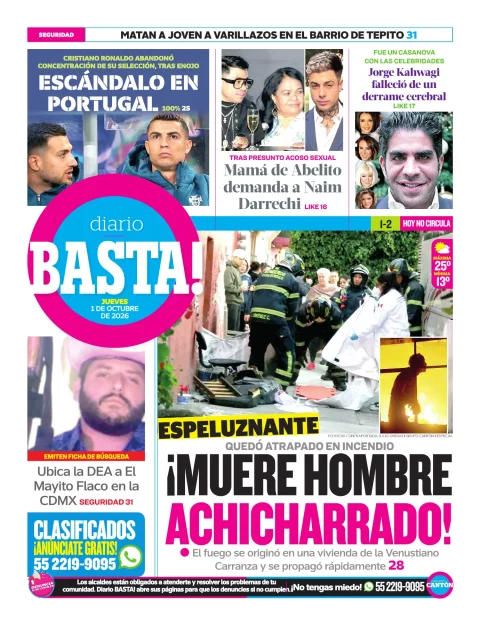 Portada de Basta! (contraportada)
