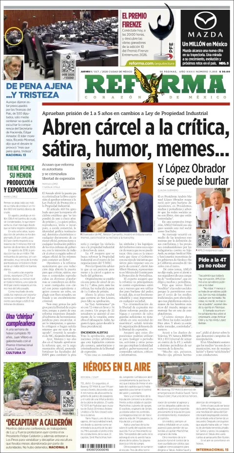 Portada de Reforma