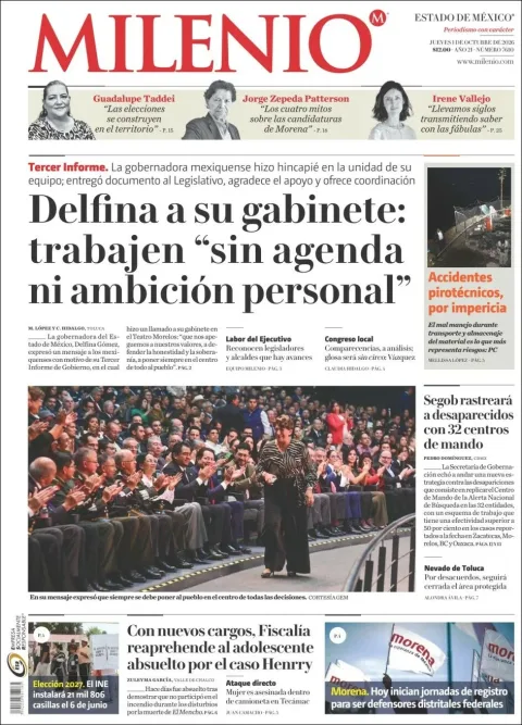 Portada de Milenio Edo de Mexico