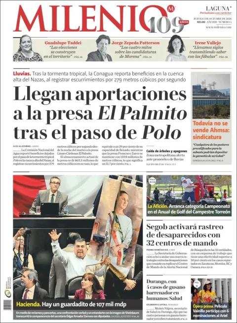 Portada de Milenio Laguna
