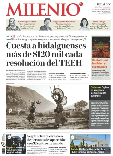 Portada de Milenio Hidalgo
