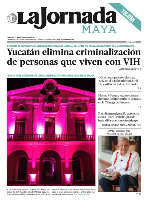 Portada de La Jornada Maya Yucatán