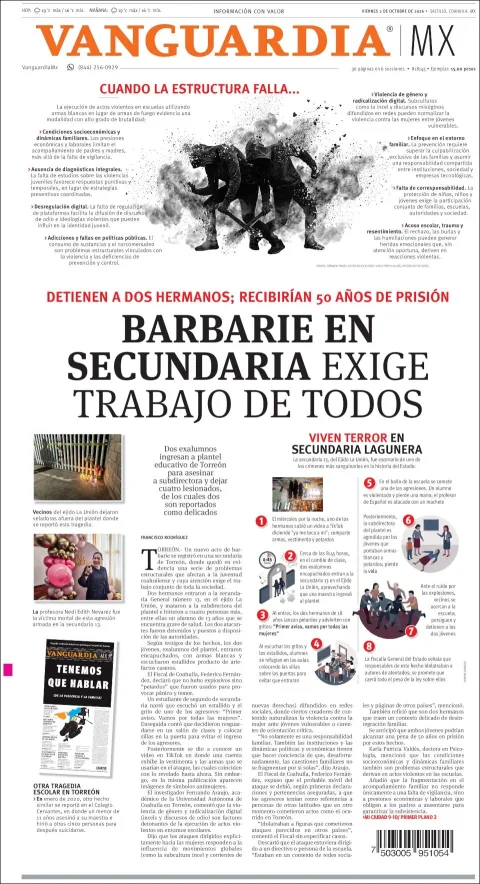 Portada de Vanguardia