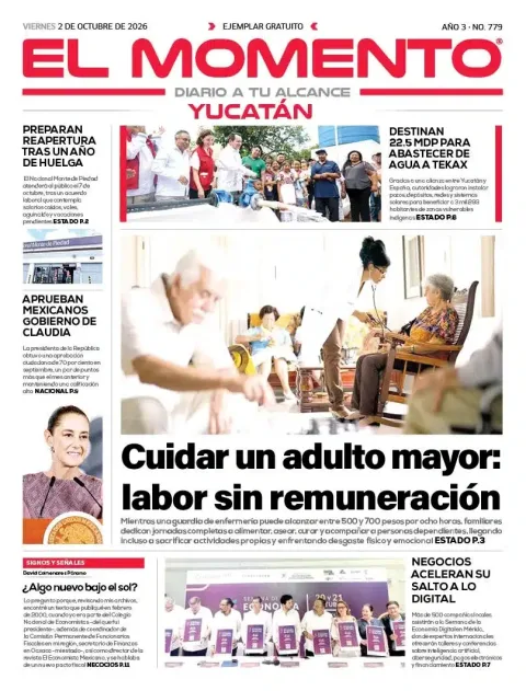 Portada de El Momento Yucatan