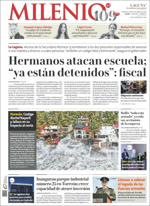 Portada de Milenio Laguna