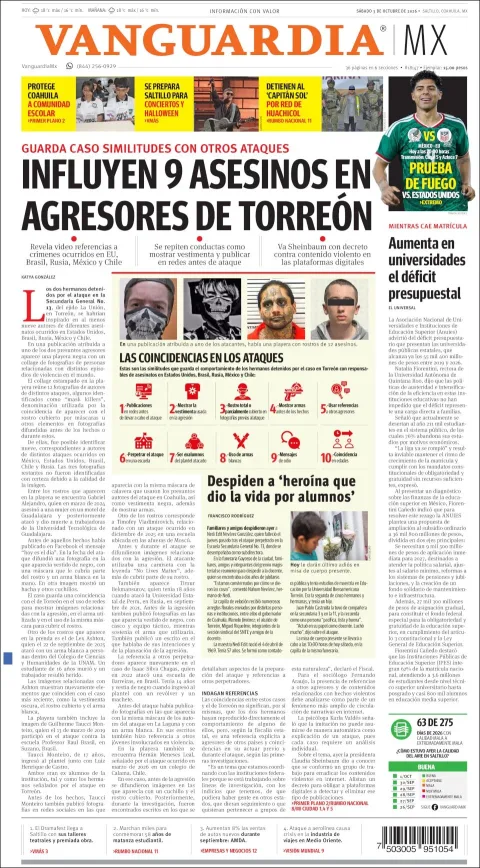 Portada de Vanguardia