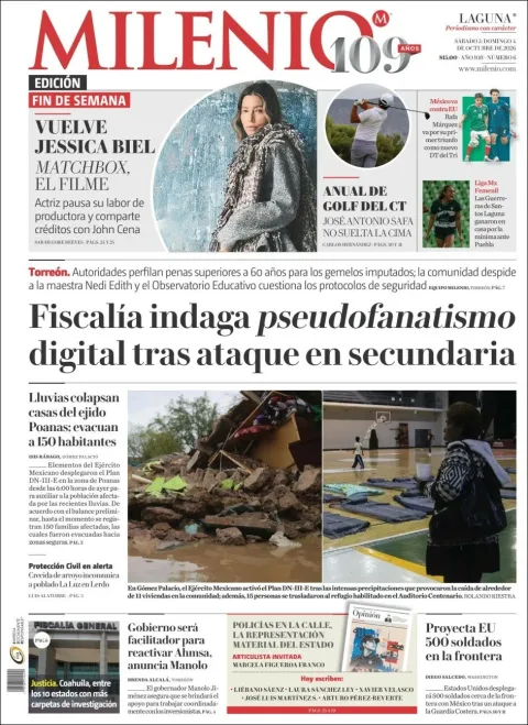 Portada de Milenio Laguna