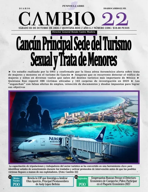 Portada de Diario Cambio 22 (portada)