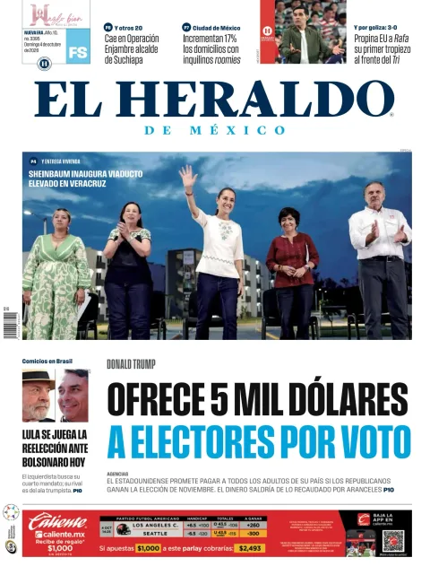 Portada de El Heraldo de Mexico