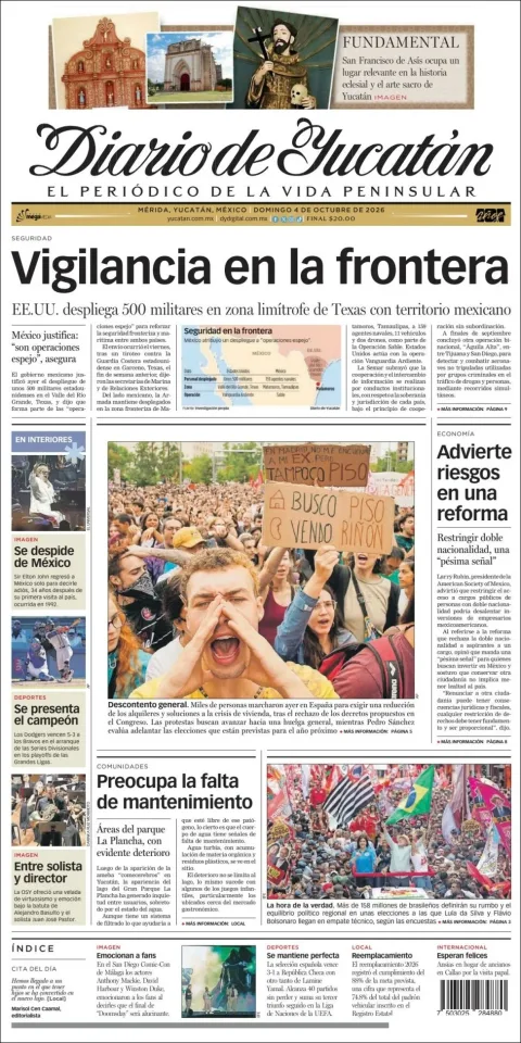 Portada de Diario de Yucatán