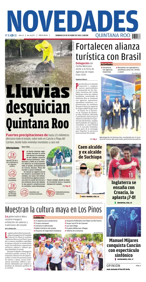 Portada de Novedades Quintana Roo