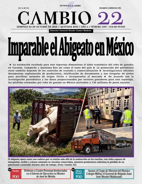 Portada de Diario Cambio 22 (portada)