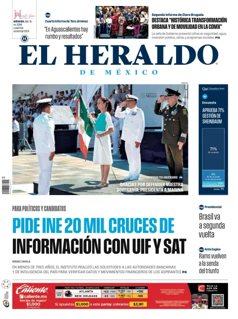 Portada de El Heraldo de Mexico