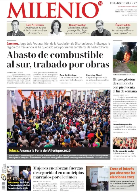 Portada de Milenio Edo de Mexico