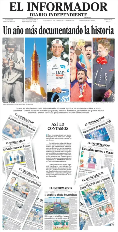 Portada de El Informador