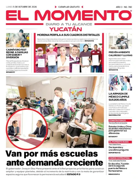 Portada de El Momento Yucatan