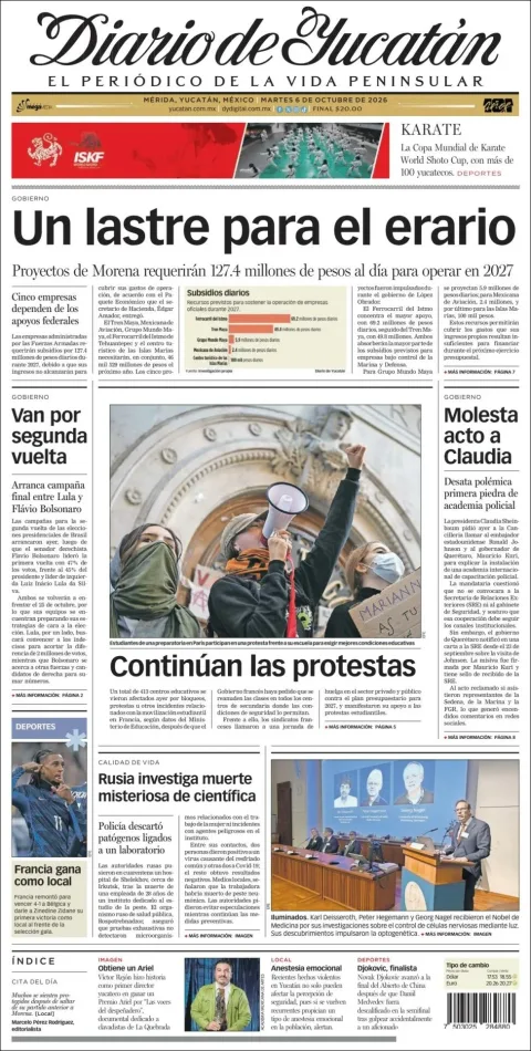 Portada de Diario de Yucatán