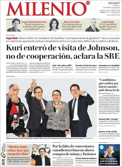 Portada de Milenio