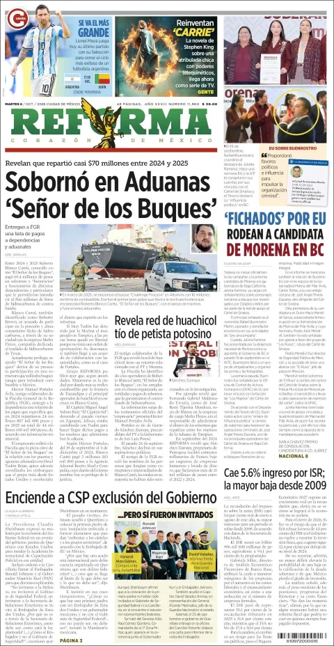 Portada de Reforma
