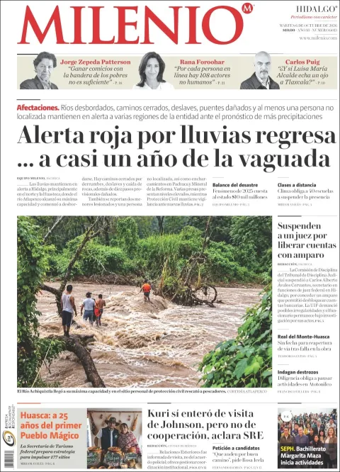 Portada de Milenio Hidalgo